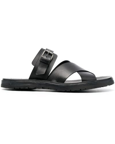 Officine Creative Chios 008 Leather Sandals - Black