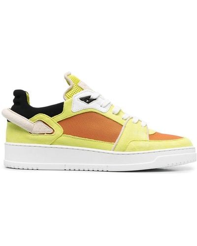 Buscemi High-top Colour-block Sneakers - Yellow