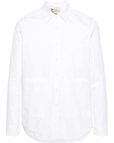 Aspesi Popeline-Hemd mit klassischem Kragen - Weiß