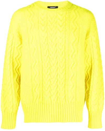 Undercover Cable-knit Jumper - Yellow