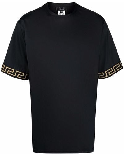 Versace T-shirt à motif Greca - Noir