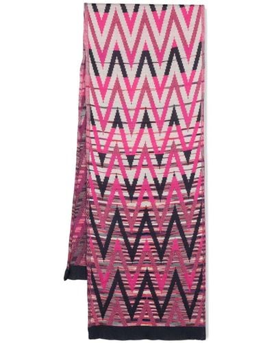 Missoni Schal mit Intarsien-Motiv - Pink