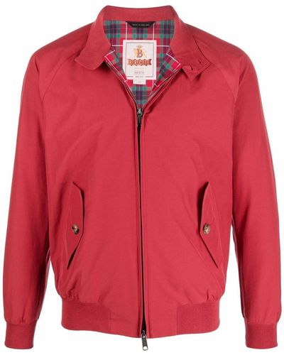 Baracuta Long-sleeve Harrington-jacket - Red