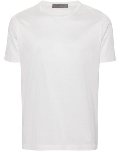 Corneliani T-Shirt mit Rundhalsausschnitt - Weiß