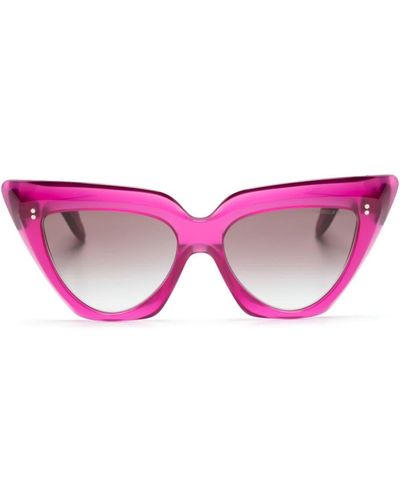 Cutler and Gross Zonnebril Met Cat-eye Montuur - Roze