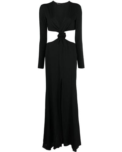 Blumarine Cut-out Panel Dress - Black
