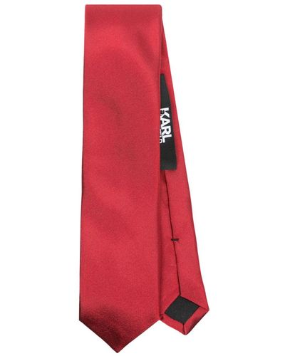 Karl Lagerfeld Krawatte aus Seide - Rot