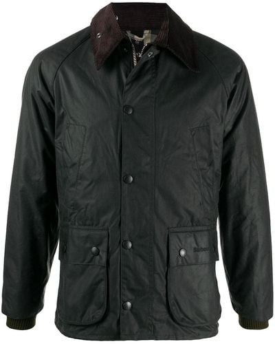 Barbour Veste zippée Bedale à col contrastant - Noir