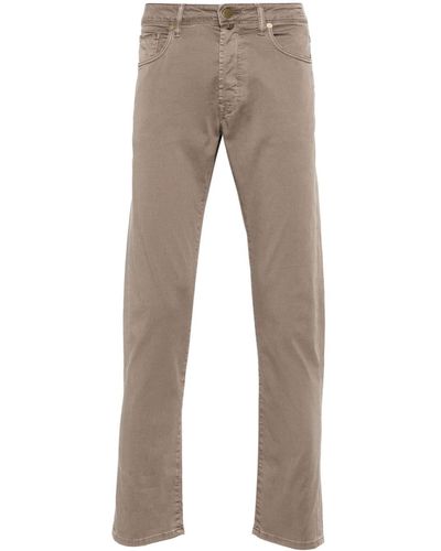 Incotex Pantalones chinos con corte slim - Gris