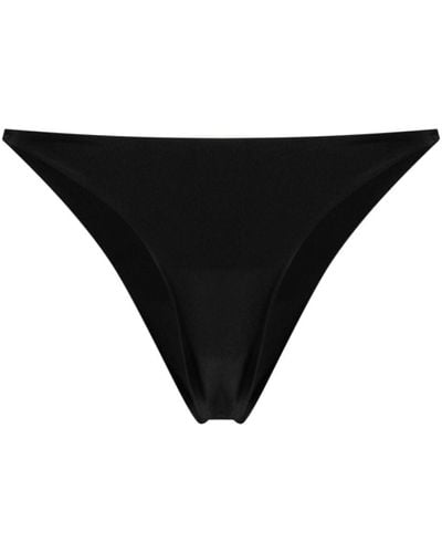 Gcds Logo-plaque Bikini Bottoms - Black