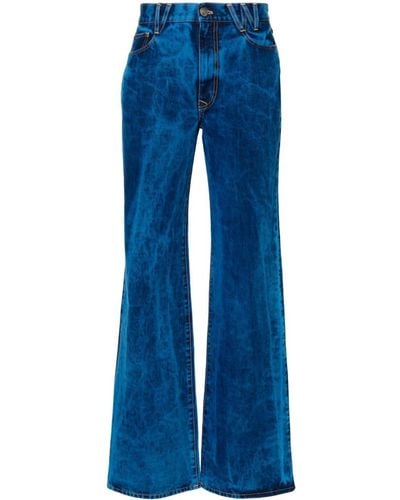 Vivienne Westwood Logo-patch Straight-leg Jeans - Blue