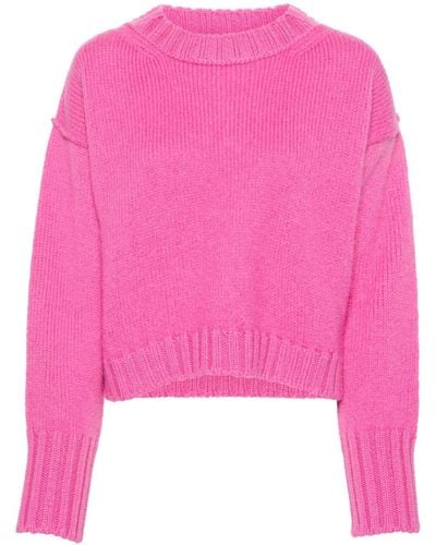 Acne Studios Drop-shoulder Sweater - Pink