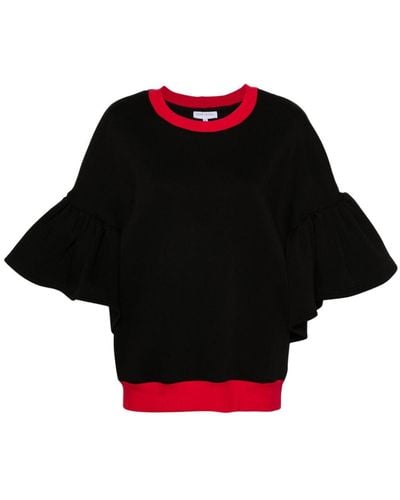 Ioana Ciolacu Pepper Contrasting-trim Sweatshirt - Black