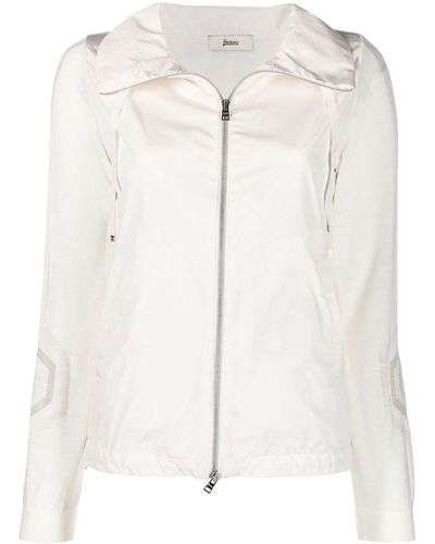 Herno Long-sleeve Zip-fastening Jacket - White