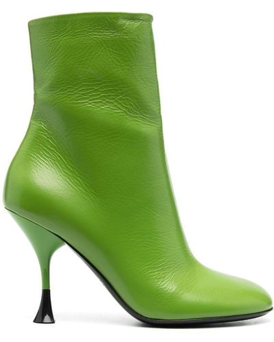 3Juin Ankle-length Side-zip 100mm Boots - Green