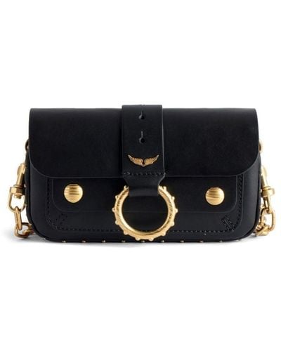 Zadig & Voltaire Kate Leather Shoulder Bag - Black