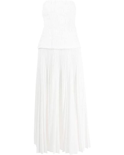 Acler Bristol ストラップレス ドレス - ホワイト