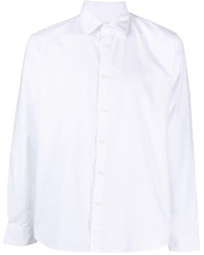 Sunspel Long-sleeve Cotton Shirt - White