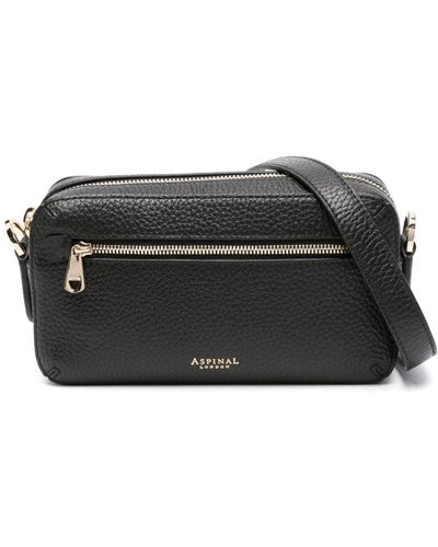 Aspinal of London Slim Leather Camera Bag - Black