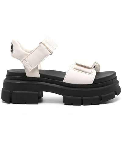 UGG Ashton 70mm Leather Sandals - Black