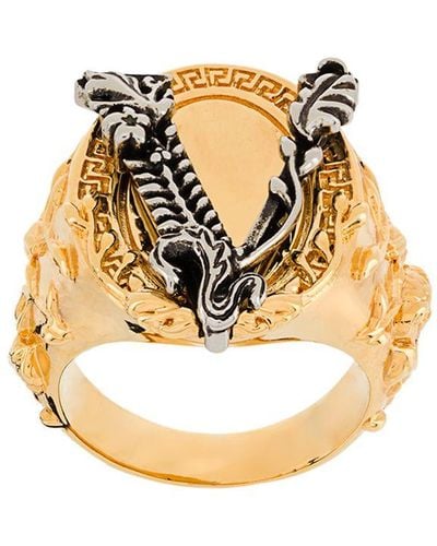Versace Ring Met Barokprint - Meerkleurig