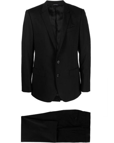Dolce & Gabbana Traje DG Essentials con botones - Negro