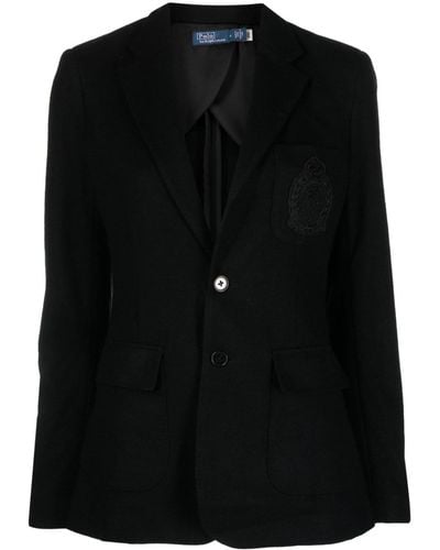 Polo Ralph Lauren シングルジャケット - ブラック