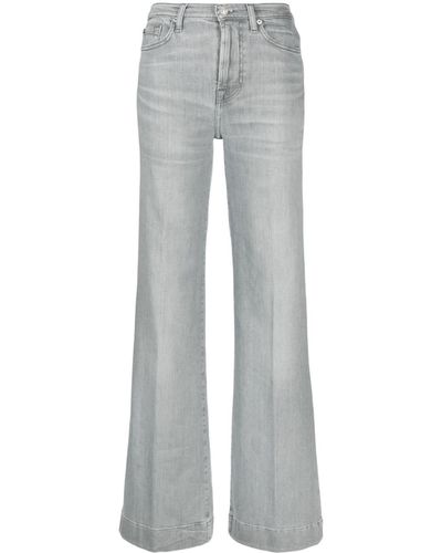 7 For All Mankind Flared Jeans - Grijs