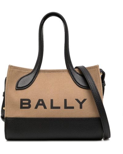 Bally Logo-print Colour-block Bag - Black