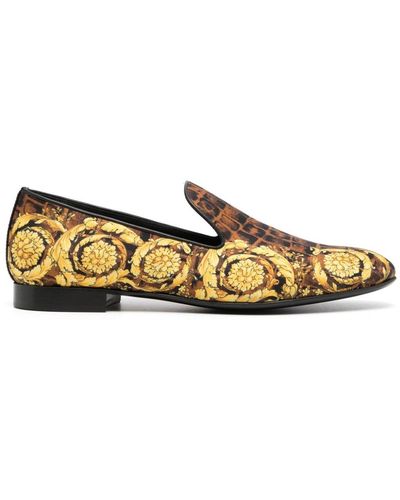 Versace Slipper mit Baroccodile-Print - Mehrfarbig