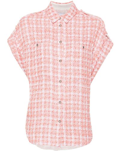 IRO Gilsa Tweed Shirt - Pink