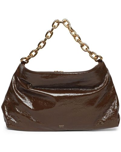 Khaite Clara Leather Shoulder Bag - Brown