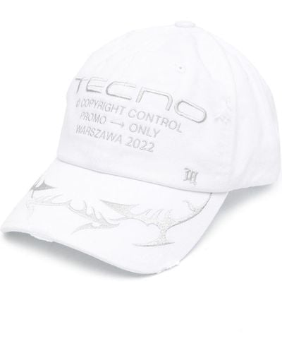 MISBHV Tecno-embroidered Baseball Cap - White