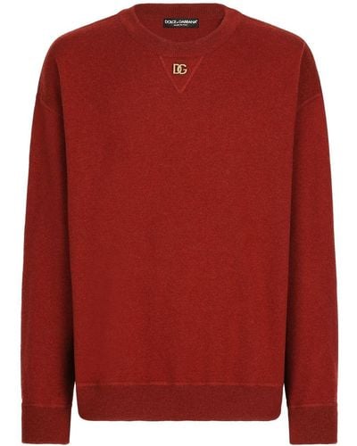 Dolce & Gabbana Jersey con logo DG - Rojo
