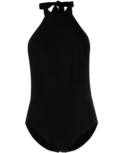 Zimmermann Halterneck Fitted Swimsuit - Black