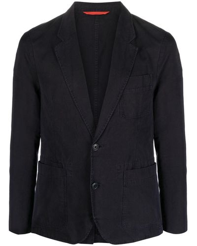 PS by Paul Smith Single-breasted Cotton Blazer - Black