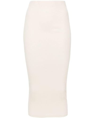 IRO Piame Ribbed Mid-length Skirt - White