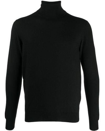 Drumohr Black Cashmere Sweater