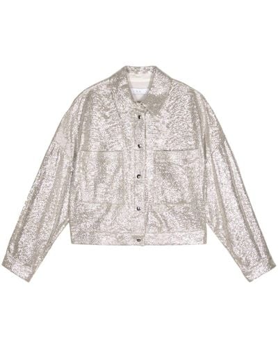 IRO Suzel cotton-blend jacket - Natur