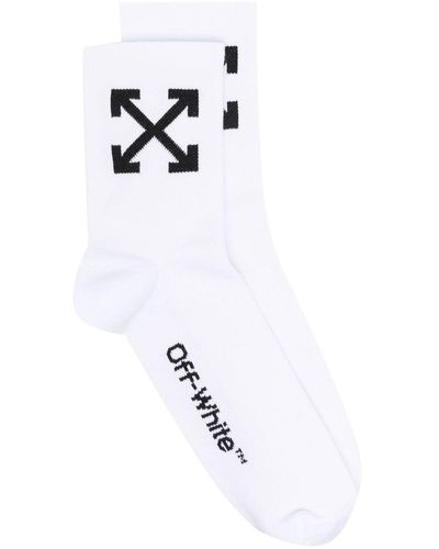 Off-White c/o Virgil Abloh Intarsia Sokken - Wit