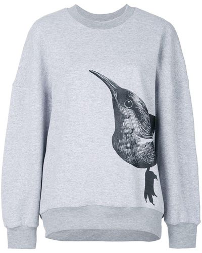 Ioana Ciolacu Round Neck Bird Sweater - Gray