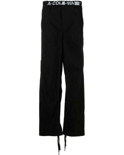 A_COLD_WALL* * - Straight-leg Cotton Trousers - Black