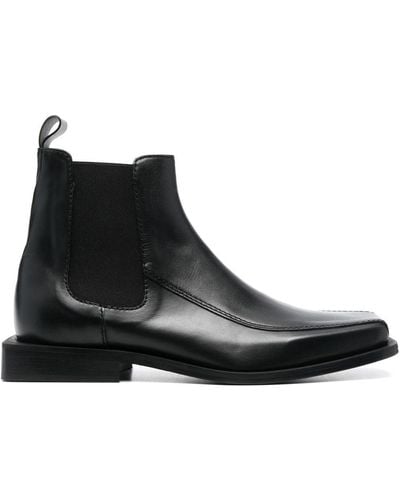 Ahluwalia Tabali Leather Ankle Boots - Black