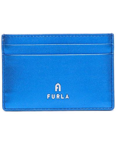 Furla Camelia Logo-plaque Cardholder - Blue