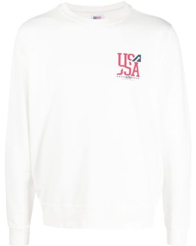 Autry Sweatshirt mit Logo-Print - Weiß
