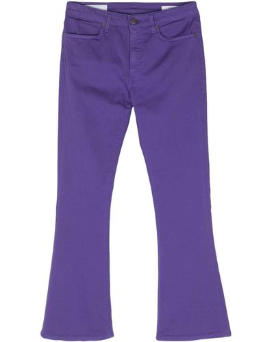 Dondup Mandy Flared-cut Cotton Jeans - Purple