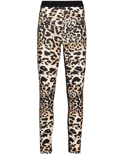 Rabanne Leopard Print Stretch-fit leggings - Multicolor