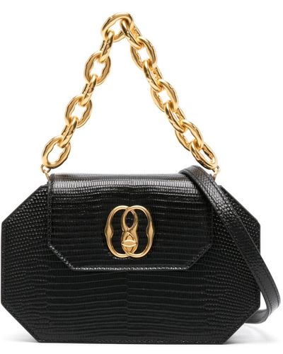 Bally Bandolera Emblem Octogone - Negro