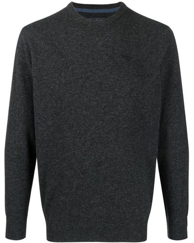 Barbour Crew Neck Wool Sweater - Gray