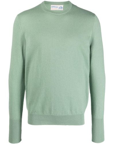 Ballantyne Crew-neck Cashmere Sweater - Green